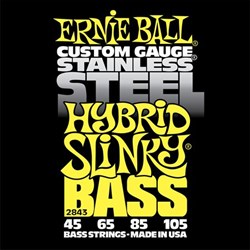 Ernie Ball 2843 Stainless Steel Hybrid Slinky 45-105 струны для бас гитары - фото 12483