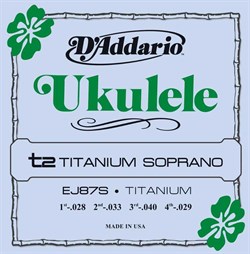 D'Addario EJ87S Titanium струны для укулеле сопрано - фото 12883