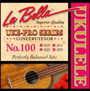 La Bella 100 Uke-Pro струны для концертного и тенор укулеле - фото 16580