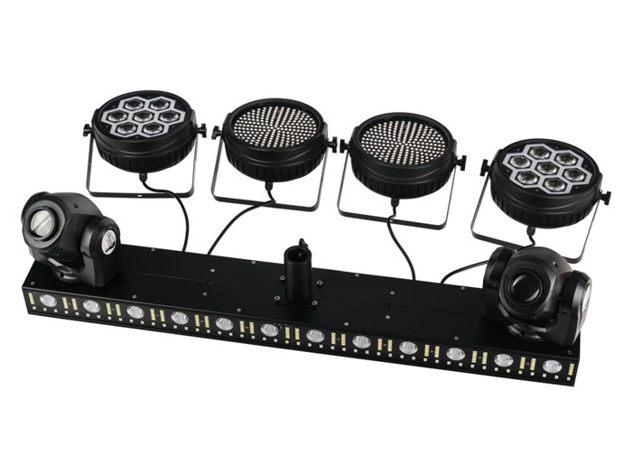 LFocus FO-1205Z-B Комплект светодиодного оборудования (5 коробок), RGBW