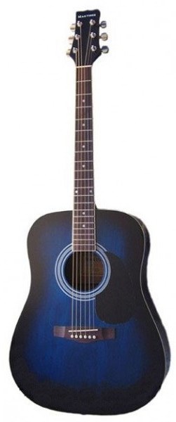 MARTINEZ FAW - 702 / BL акустическая гитара синяя