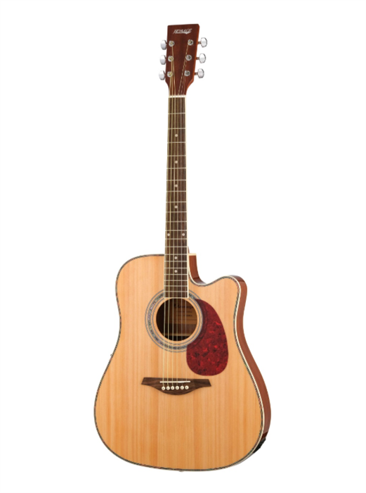 Homage LF-4121SCEQ-N - Электро-акустическая гитара, с вырезом, цвет натуральный