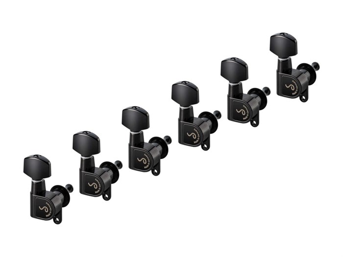 Schaller 10010420.01.36 M6 180 Комплект одиночной колковой механики, 6 левых, черный