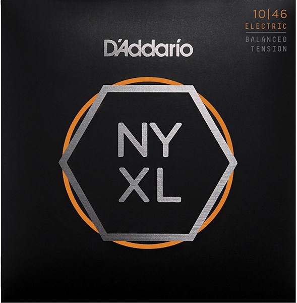 D'Addario NYXL1046 - Комплект струн для электрогитары, никелированные, Regular Light, 10-46