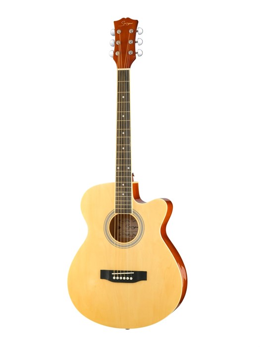 Smiger GA-H10-N - Акустическая гитара, с вырезом, цвет натуральный