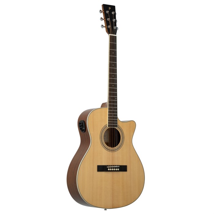 Prodipe JMFSA150CEQ Электро-акустическая гитара, с вырезом, цвет натуральный