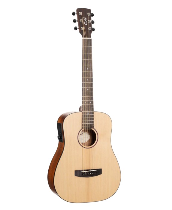Cort Earth-GO-OP-wbag Электро-акустическая гитара, цвет натуральный, с чехлом