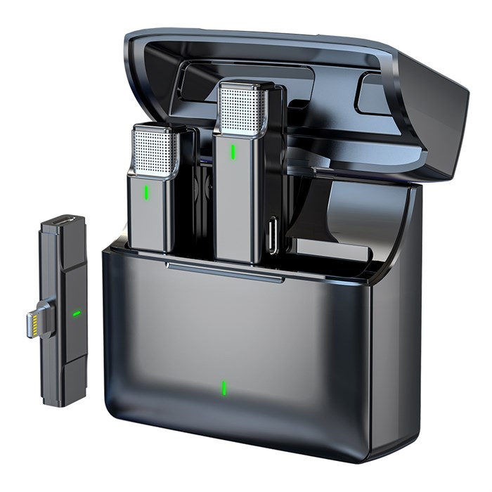 Simple Fly CYA06-B-L Беспроводной комплект из 2 микрофонов петличек, Lightning