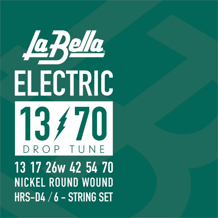 La Bella HRS-D4 - Drop Tune Комплект струн для электрогитары, никелированные, 13-70