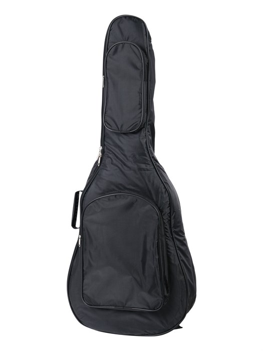 MEZZO MZ-ChG-12-3-1 - Чехол для акустической гитары, чёрный, ПВХ