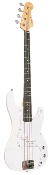Caraya B300WH Бас-гитара, белая