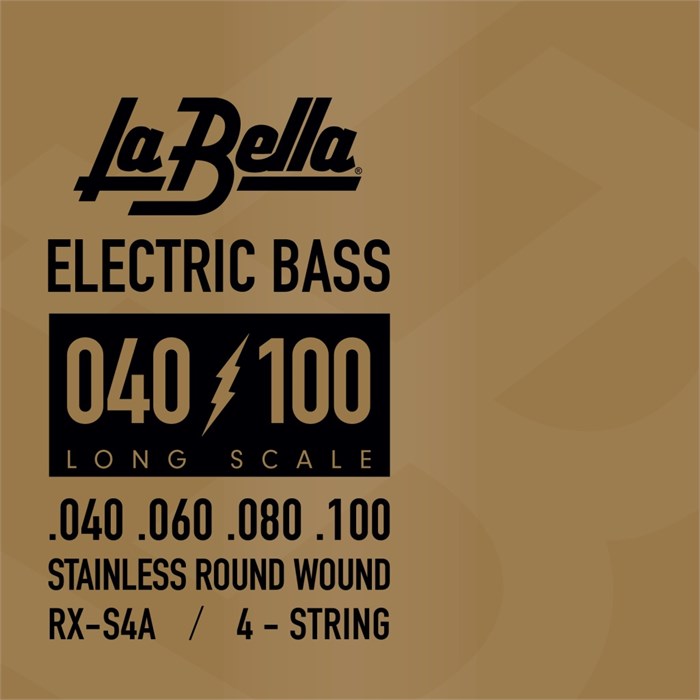 La Bella RX-S4A RX – Stainless Комплект струн для бас-гитары, нерж.сталь, 40-100