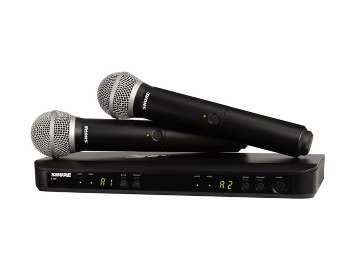Shure BLX288E/PG58-M17 Беспроводная микрофонная система, 2 ручных передатчика, 662-686 МГц,