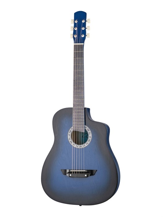 АККОРД ACD-41A-79-BL Акустическая гитара, с вырезом, синий санберст