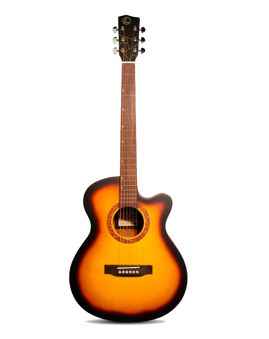 Luxars W71-SB Акустическая гитара, с вырезом, санберст