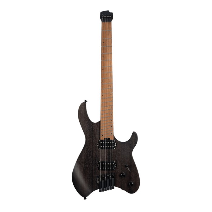 Cort Space-G6MS-SGTK-WBAG Space series Электрогитара безголовая, черная, с чехлом