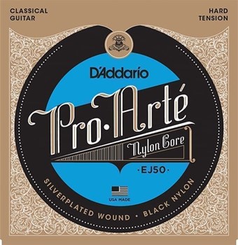 EJ50 PRO ARTE Струны для классической гитары нейлоновые Hard D`Addario