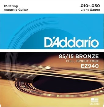 D`ADDARIO EZ940 .010 - .050  для 12-струнной гитары