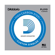 D`Addario PL010 PLAIN STEEL Отдельная стальная струна 0.010"