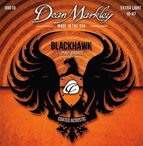 Dean Markley DM8010 Blackhawk Pure Bronze струны для акустической гитары,с покрытием, 10-47