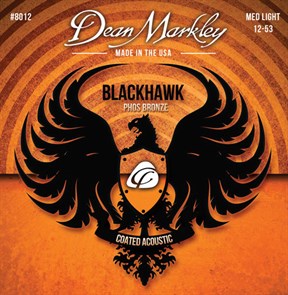 Dean Markley DM8012 Blackhawk Pure Bronze струны для акустической гитары,с покрытием, 12-53