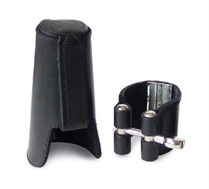 LC27L Leather Кожаная лигатура и кожаный колпачок для саксофона альт, Vandoren