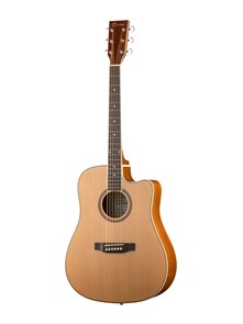 Caraya F668C-N Акустическая гитара, с вырезом, цвет натуральный