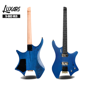 Luxars S-G62-BLS - Электрогитара безголовая, синяя