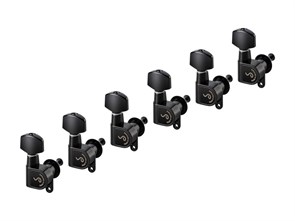 Schaller 10010420.01.36 M6 180 Комплект одиночной колковой механики, 6 левых, черный