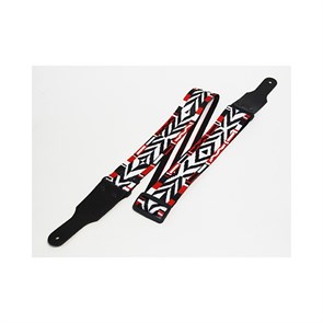 Fidel FL401832PA - Ремень для гитары, полиэфир, японский мотив красно-черный