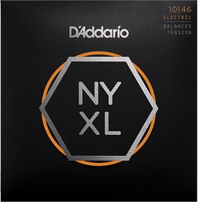 D'Addario NYXL1046 - Комплект струн для электрогитары, никелированные, Regular Light, 10-46