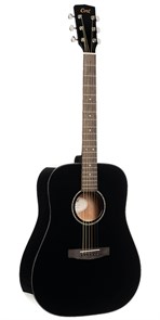 Cort Earth60-BK Earth Series Акустическая гитара, черная 6896