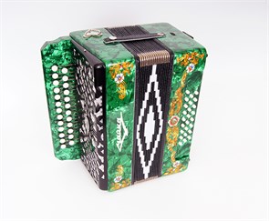 Шуйская гармонь S6XL-A-GR Гармонь "Чайка 204" 25х25-II, зеленая