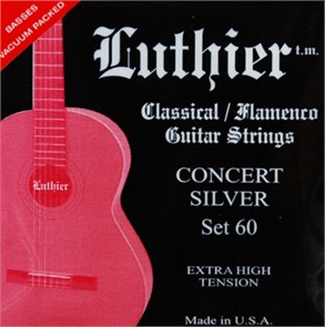Luthier LU-60 - Комплект струн для классической гитары, очень сильное натяжение 7772