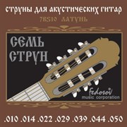 7BS10 для 7-струнной акустической гитары, латунь, 10-50, Fedosov