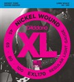 D`Addario EXL170 XL NICKEL WOUND Струны для бас-гитары Long Regular Light 45-100