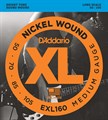 D`Addario EXL160 XL NICKEL WOUND Струны для бас-гитары Long Medium 50-105