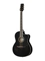Caraya C901T-BK Акустическая гитара, с вырезом, черная 4550 - фото 20499