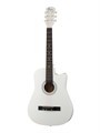 Foix FFG-38C-WH-M - акустическая гитара, с вырезом, цвет белый 5688 - фото 28170