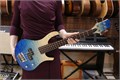FLIGHT Mini Bass TBL - бас-гитара уменьшенная, цвет transparent blue, чехол в комплекте 6095 - фото 31206