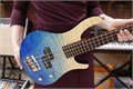 FLIGHT Mini Bass TBL - бас-гитара уменьшенная, цвет transparent blue, чехол в комплекте 6095 - фото 31207