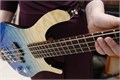 FLIGHT Mini Bass TBL - бас-гитара уменьшенная, цвет transparent blue, чехол в комплекте 6095 - фото 31208