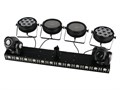 LFocus FO-1205Z-B Комплект светодиодного оборудования (5 коробок), RGBW