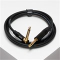 SHNOOR IC124-JMJMR-B-3m - Кабель инструментальный, 6.35мм прямой и угловой, 3м