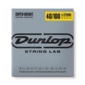 Dunlop DBSBN40100 Super Bright - Комплект струн для бас-гитары, никелированные, Light, 40-100