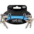 ERNIE BALL 6459 - кабель инструментал Flex 3шт, угловой - угловой джеки, 7,62см, синий 7144 - фото 35527