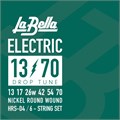 La Bella HRS-D4 - Drop Tune Комплект струн для электрогитары, никелированные, 13-70