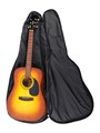 MEZZO MZ-ChG-12-3-1 - Чехол для акустической гитары, чёрный, ПВХ 7348 - фото 36749
