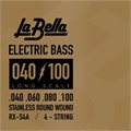 La Bella RX-S4A RX – Stainless Комплект струн для бас-гитары, нерж.сталь, 40-100