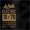 La Bella HRS-74 HRS Комплект струн для 7-струнной электрогитары, никелированные, 10-70